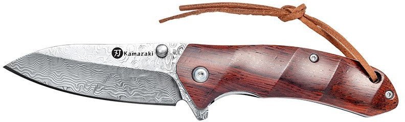 Sulankstomas Damasko plieno peilis Kamazaki KZI23051