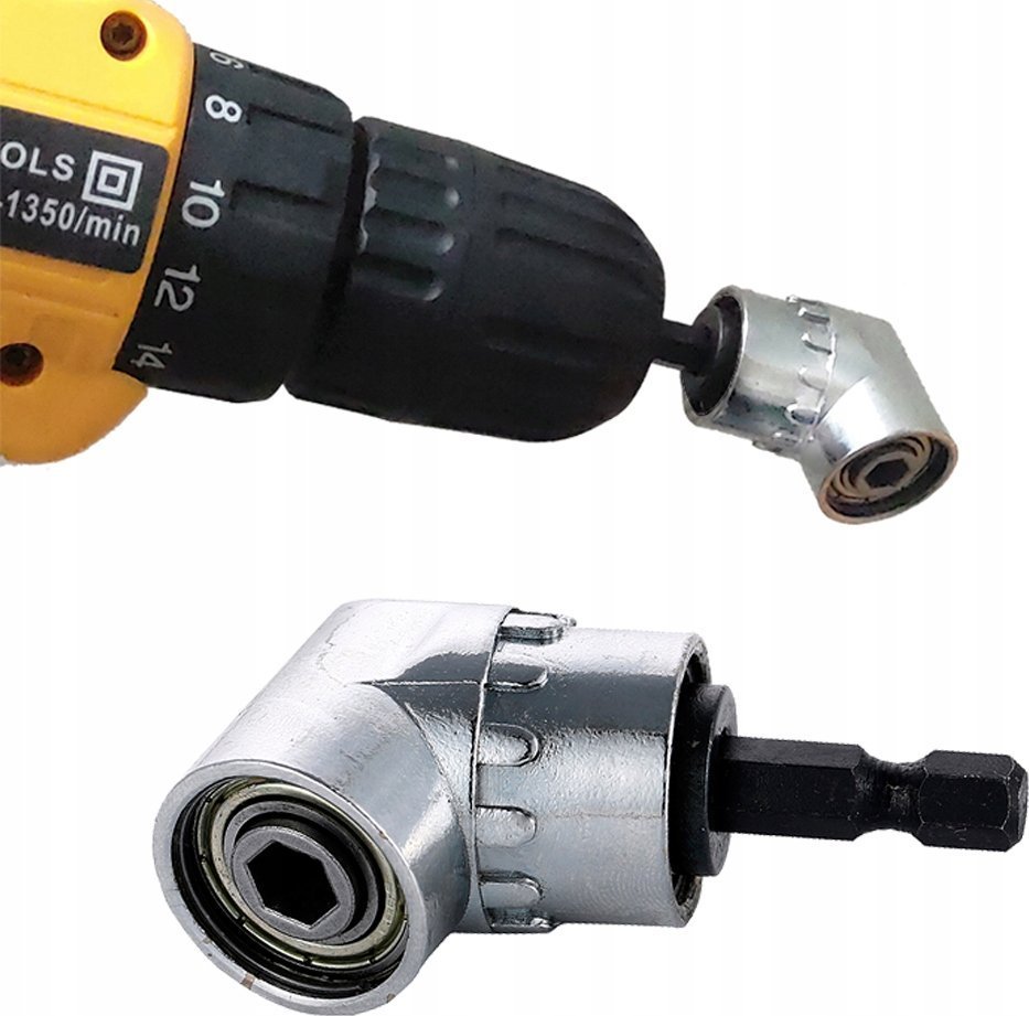 ER4 ADAPTER KĄTOWY NASADKA UCHWYT DO WKRĘTARKI 1/4 HEX