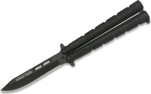 K25 Nóż motylek K25 36250 Balisong Czarny uniwersalny