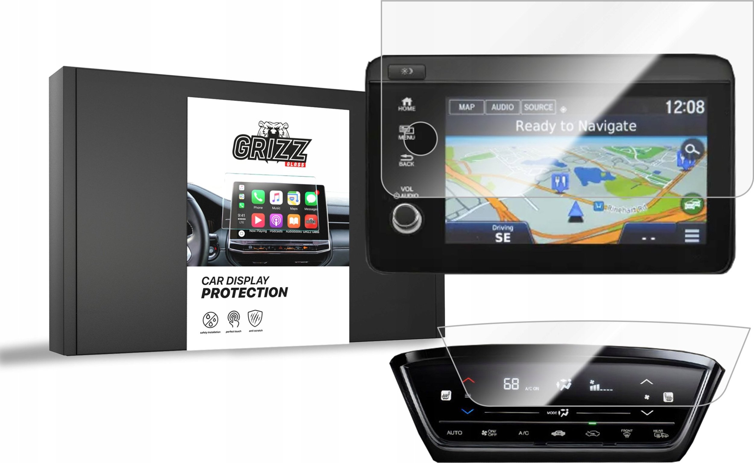 GrizzGlass Folia ceramiczna GrizzGlass CarDisplay Protection do Honda HR-V 2 2019-2022 [2w1]