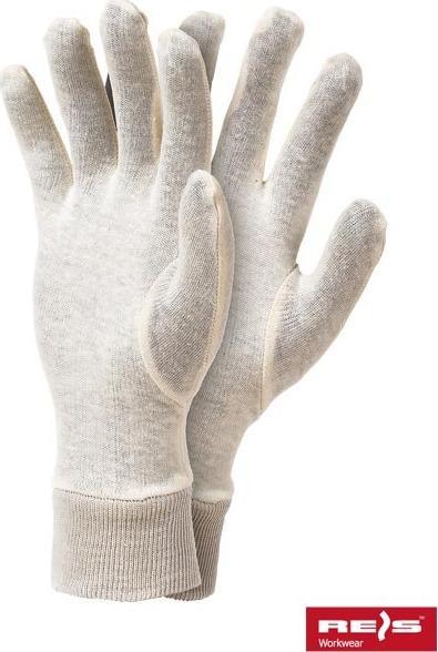 Reis Rękawice ochronne bawełniane REIS roz.7 ecru