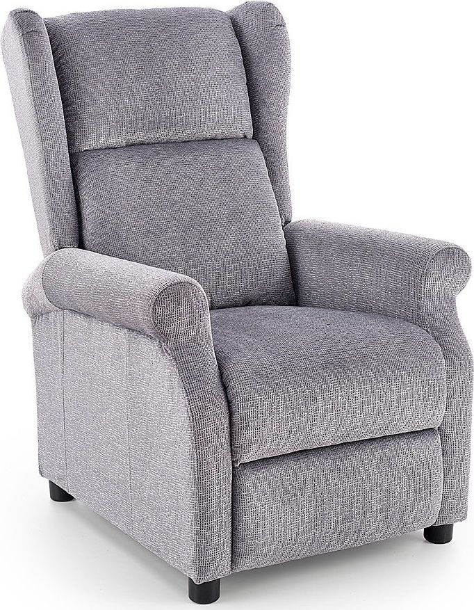 Elior Rozkładany fotel uszak wypoczynkowy Alden - popielaty