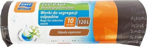 Ravi Worki do segregacji śmieci brązowe BIO 120l