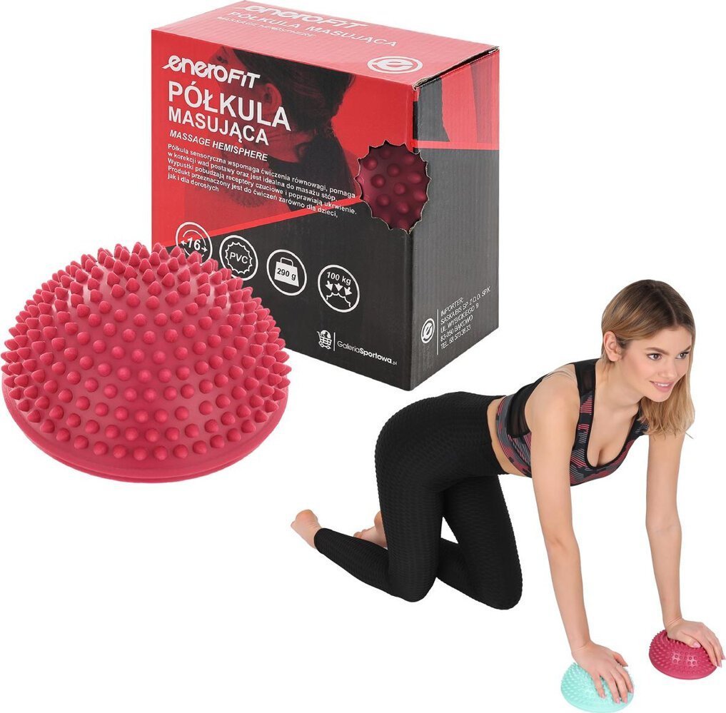 Triton PÓŁKULA SENSORYCZNA DO MASAŻU Z KOLCAMI RÓŻOWA ENERO FIT