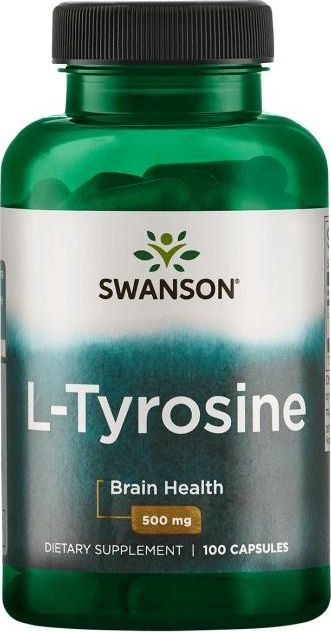Swanson Swanson - L-Tyrozyna, 500mg, 100 kapsułek