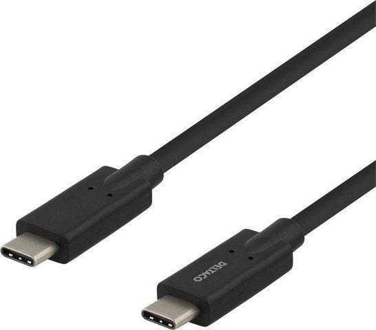 Kabel USB Deltaco USB-C - USB-C 2 m Czarny (USBC-1503M)