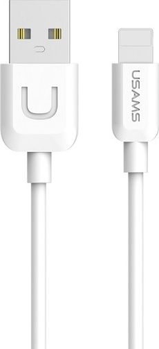 Kabel USB Usams USB-A - Lightning 1 m Biały (IPUSBXD02)