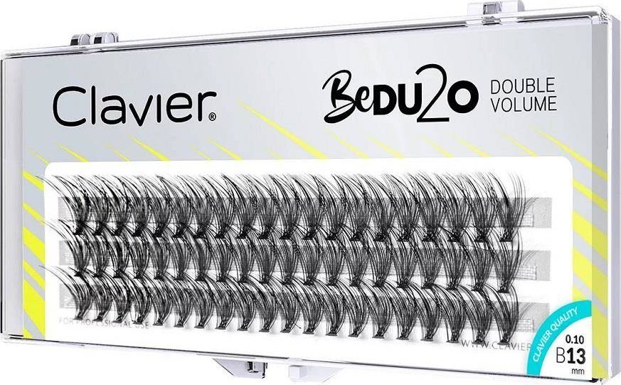 Clavier Clavier BeDU2O Double Volume kępki rzęs 13mm