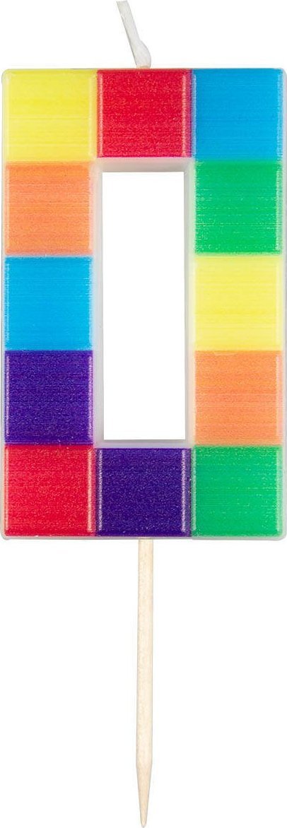 Adikbal Świeczka cyferka klocki nr 0, 7 cm one size