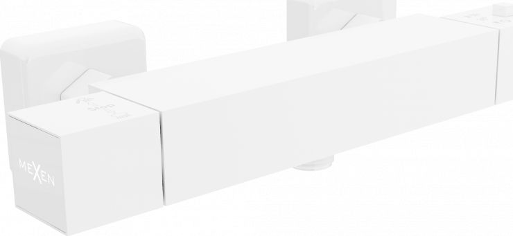 Bateria prysznicowa Mexen Cube biały