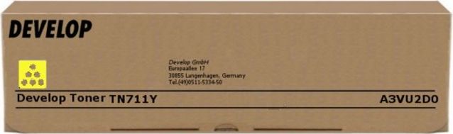 Toner Develop TN-711 Yellow Oryginał (A3VU2D0)
