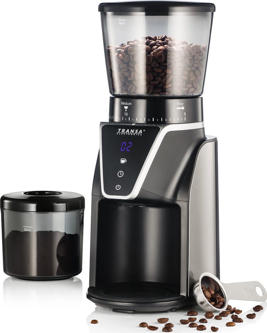 Młynek do kawy Transa Electronics Młynek żarnowy do kawy elektryczny 165W