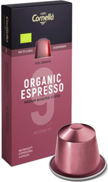 Cornella Kapsułki do ekspresu CORNELLA Organic Espresso 10 szt