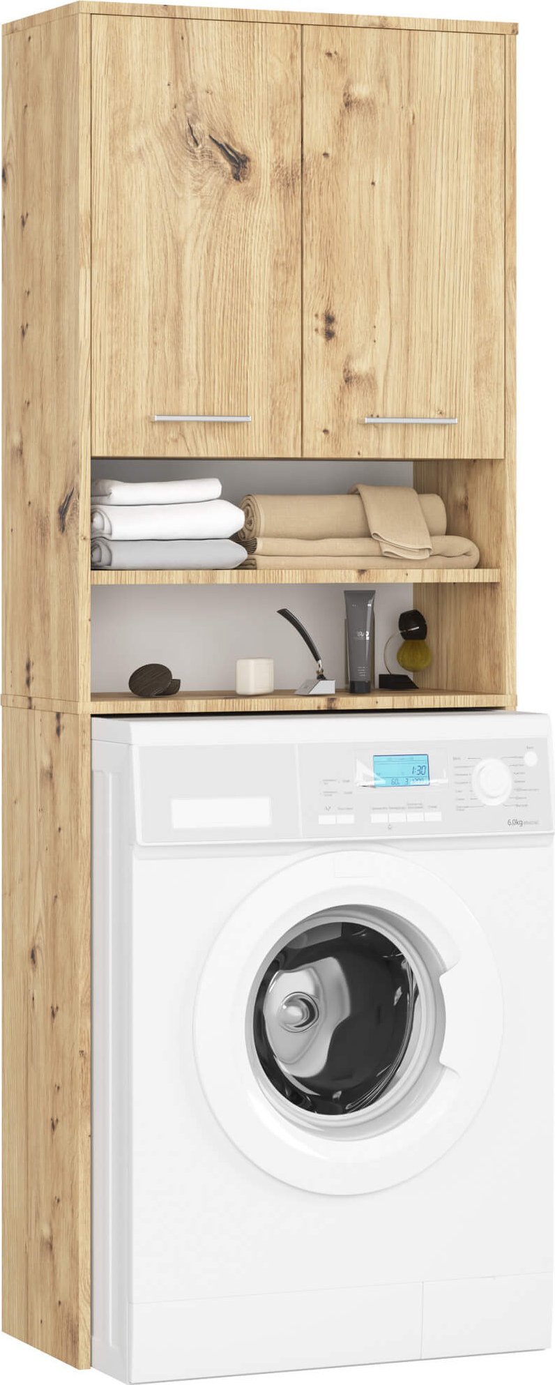 SŁUPEK REGAŁ ŁAZIENKOWY FIN NAD PRALKĘ DĄB ARTISAN