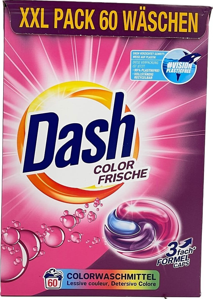 Dalli Werke Kapsułki do prania Dash Color Frische 3w1 60 sztuk