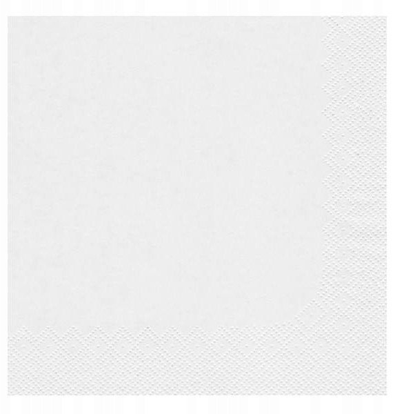Serwetki AFH AHA, 2-warstwowe, składanie 1/4, 40x40cm, 100 szt., białe