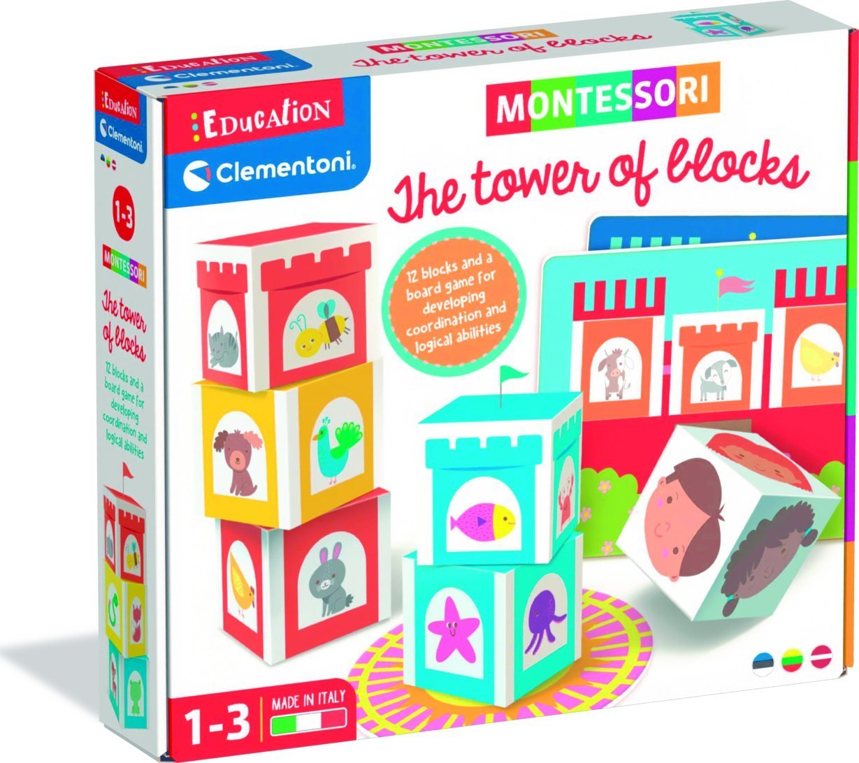 Clementoni TOY CUBE TOWER MONTESSORI 50934