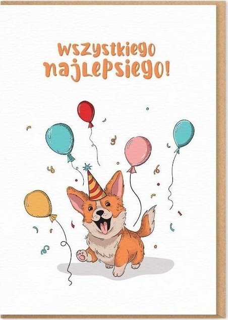 Karnet Urodziny - Wszystkiego nalepsiego