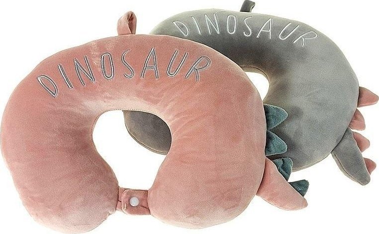 Poduszka podróżna Dinozaur 33x24cm MIX