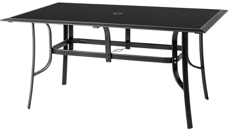 Majowo STÓŁ OGRODOWY ZE SZKLANYM BLATEM