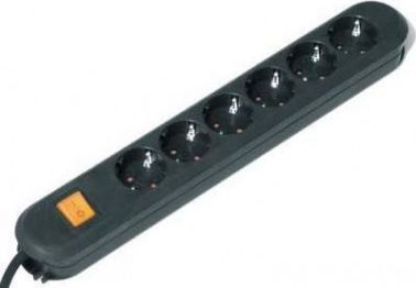 Listwa zasilająca Bachmann 6x 6 gniazd 3 m biała