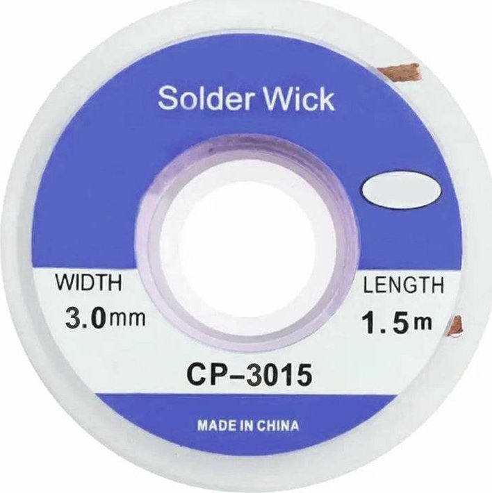 Aptel Miedziana TAŚMA Rozlutownicza Plecionka do usuwania drutu 1,5m x 3mm NZ18A