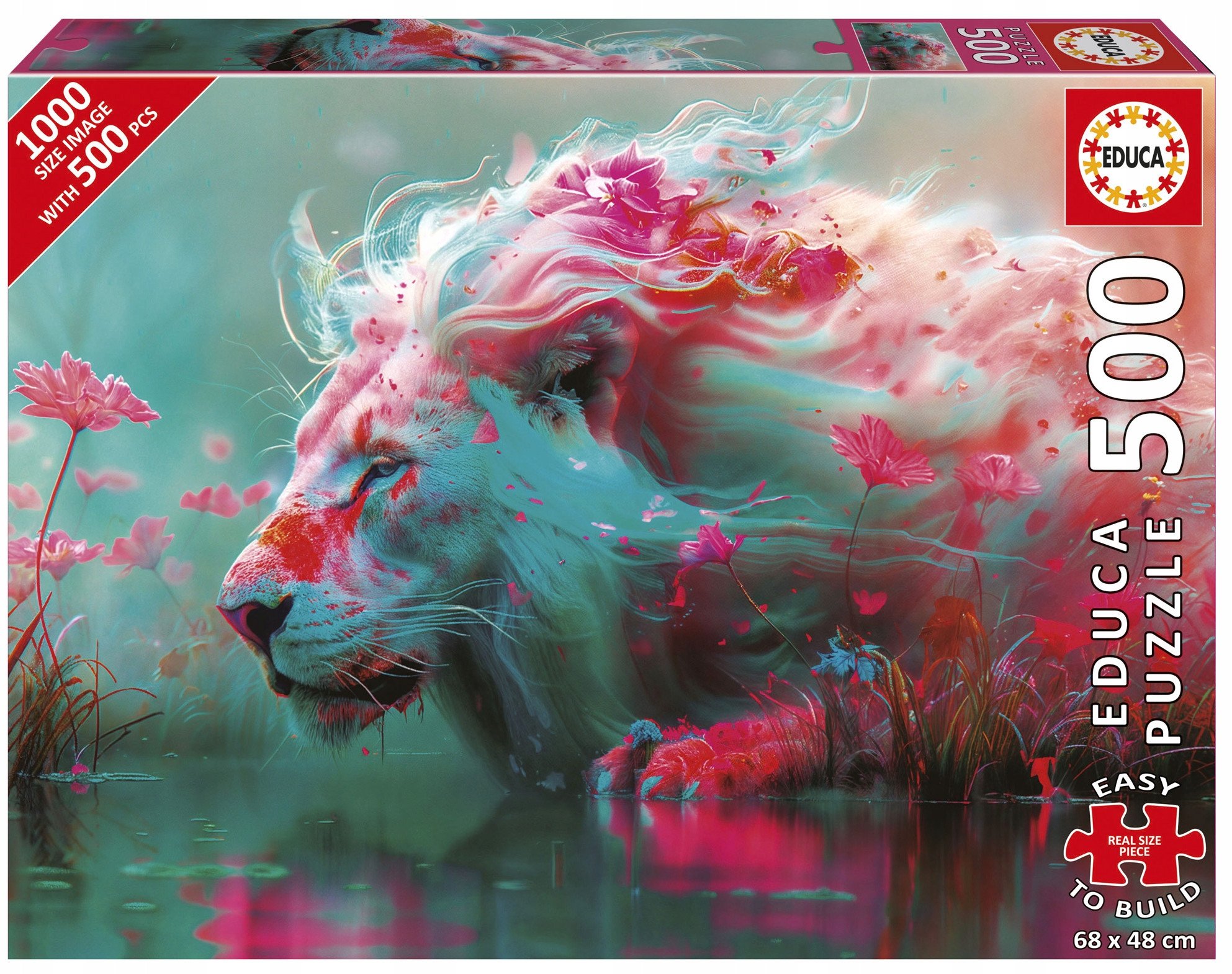 Puzzle 500 Król zwierząt