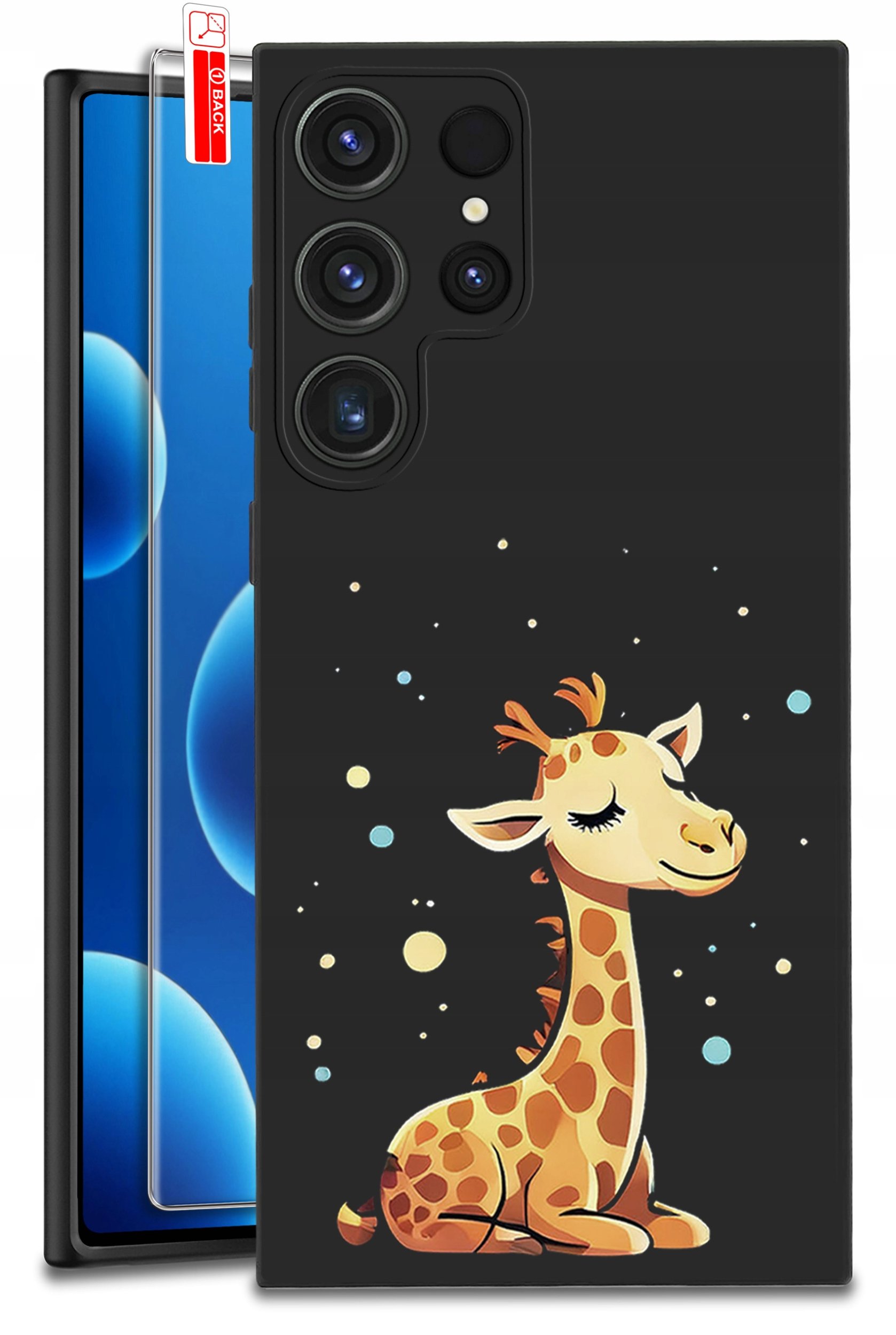 ETUI do Samsung Galaxy S25 Ultra WZORY | SILIKONOWE MATT CASE + SZKŁO 9H