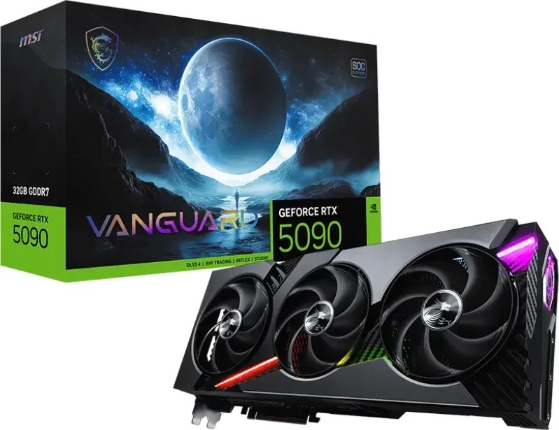 Karta graficzna MSI GeForce RTX 5090 Vanguard SOC 32GB GDDR7 DLSS4