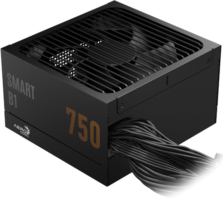 Zasilacz Aerocool AeroCool Smart B1 80 PLUS Bronze zasilacz, PCIe 5.1, ATX 3.1 - 750 Watt, czarny