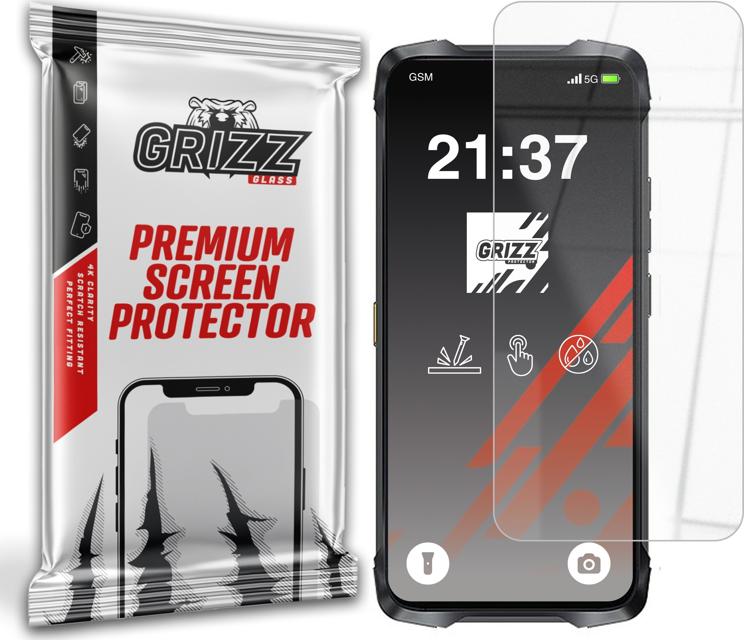 Szkło hybrydowe GrizzGlass HybridGlass do Cubot King Kong Power 3