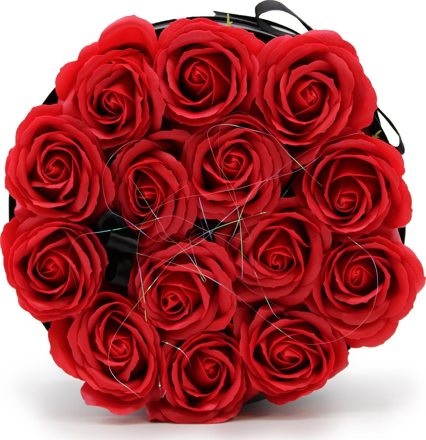 Bispol Mydlany Flower Box - 14 Czerwonych Róż w Okrągłym Pudełku