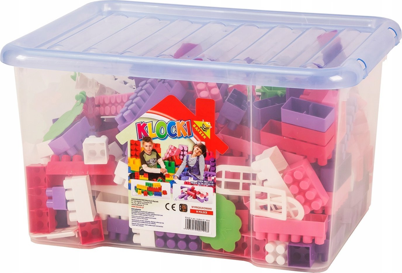 Baczek Klocki w pojemniku 345el
