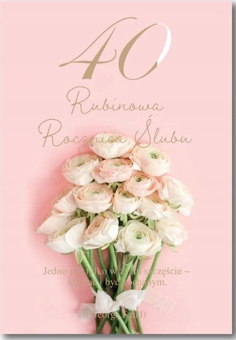 AB Card Kartka okoliczno¶ciowa Rocznica ¶lubu 40