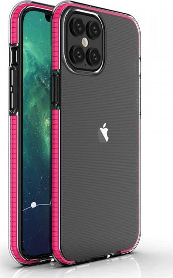 Hurtel Spring Case IPhone 12 Pro Max (6,7) dark pink