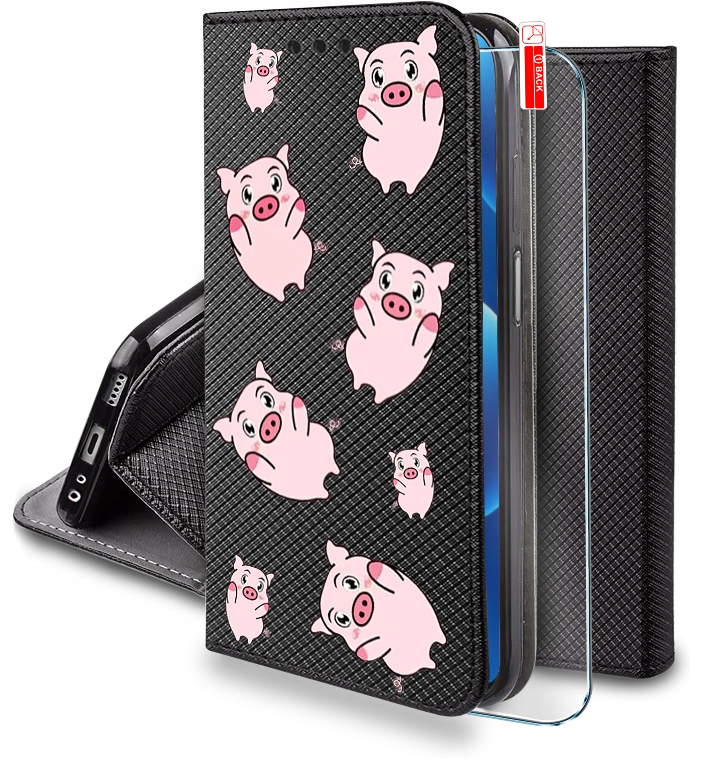Etui do Samsung A06 MAGNET WZORY CASE PORTFEL + SZKŁO 9H