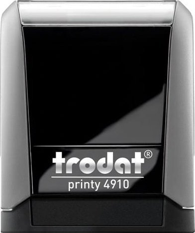 Trodat PIECZĄTKA TRODAT 4910 SZARA - PODUSZKA CZARNA 26X9MM