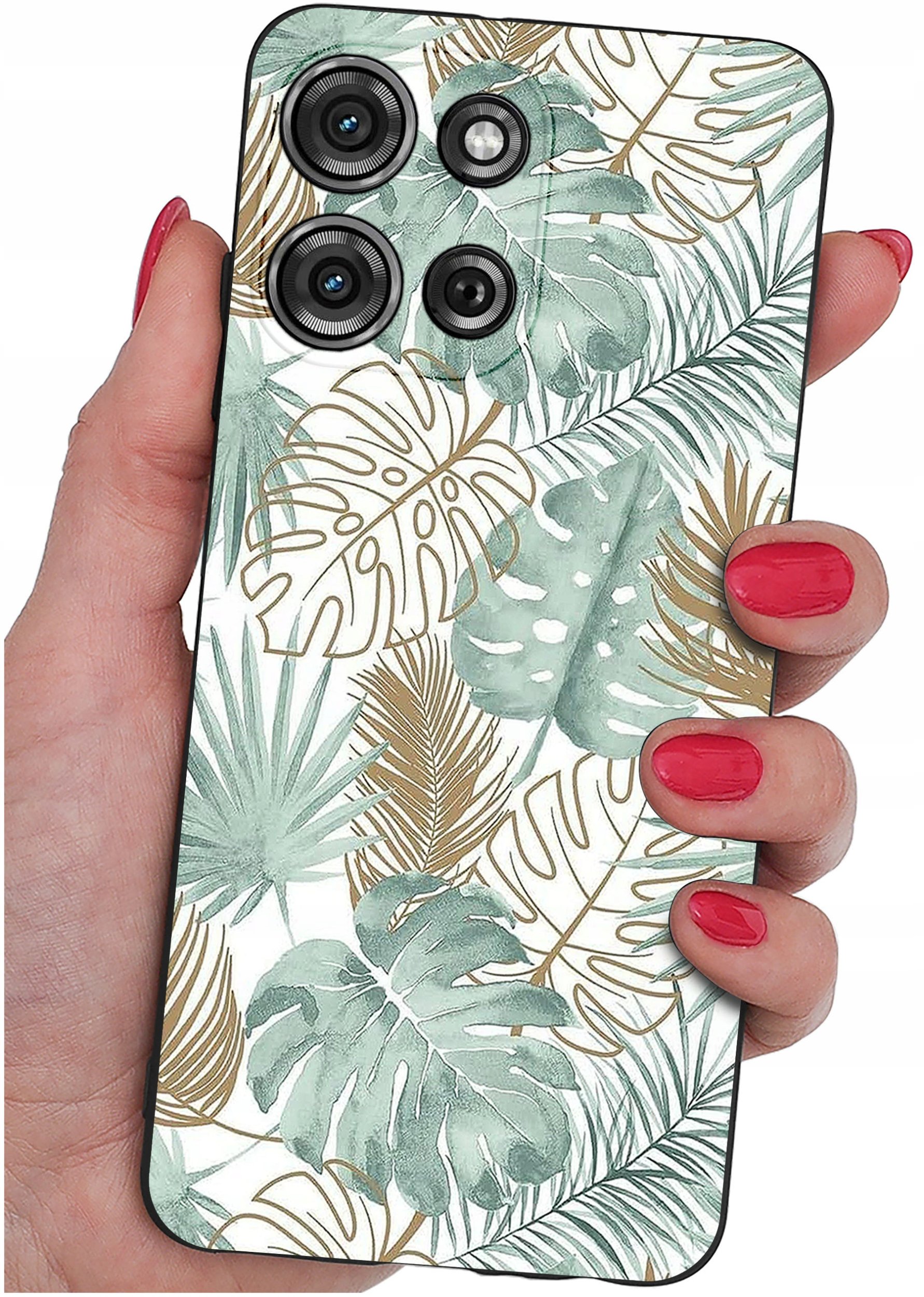 Etui do Motorola G75 5G | WZORY | SILIKONOWE MATT SZKŁO 9H