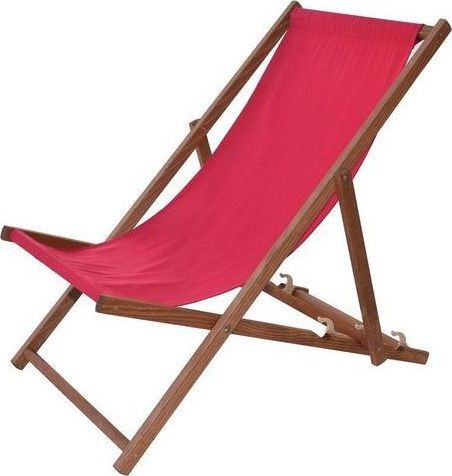 Tradgard Drewniany leżak ogrodowy Bahama - bejcowane, czerwone