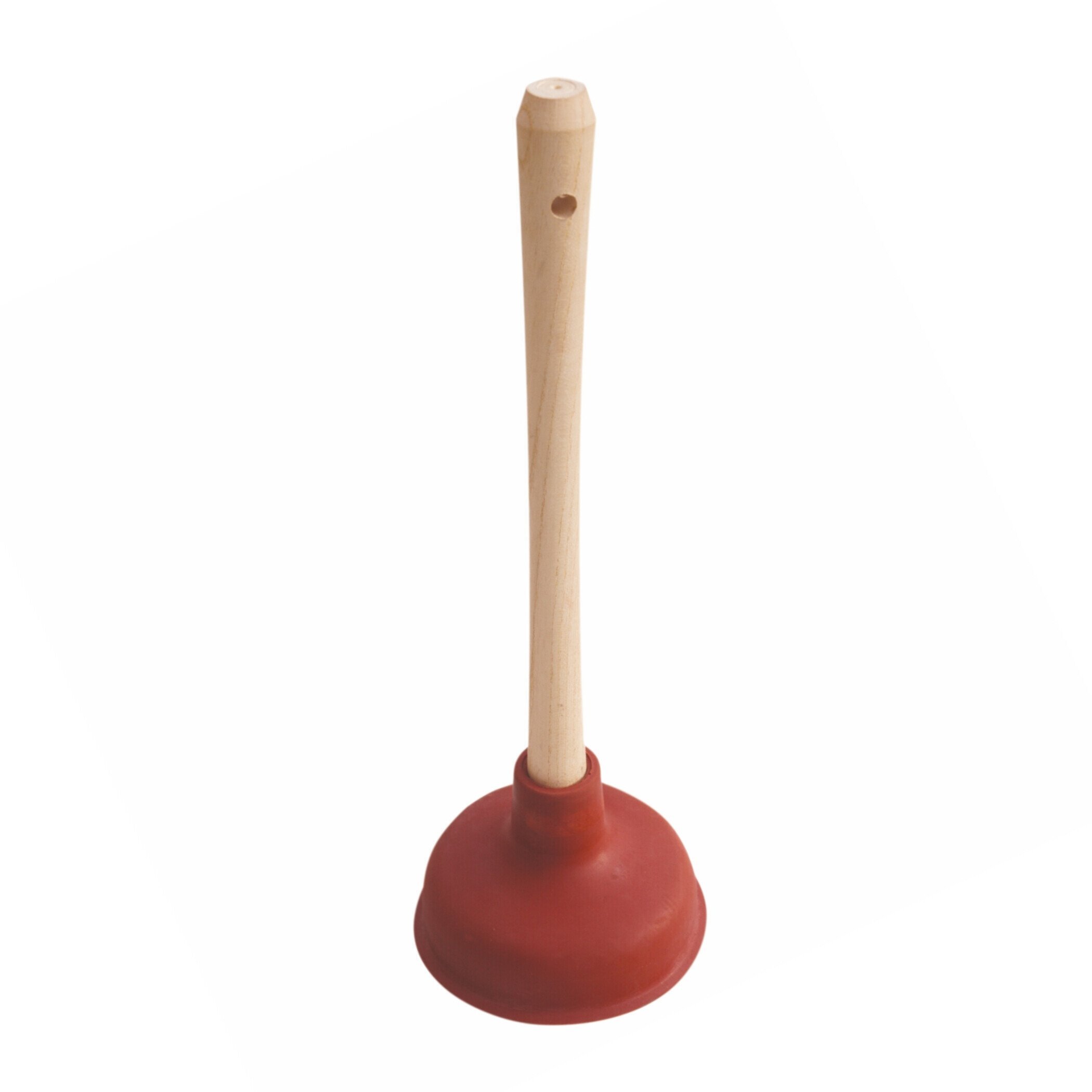 PLUNGER WITH WOODEN HOLDER