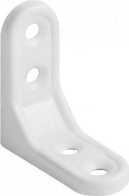 UN WSPORNIK STALOWY MAŁY 50*50MM BIAŁY (1 SZT)