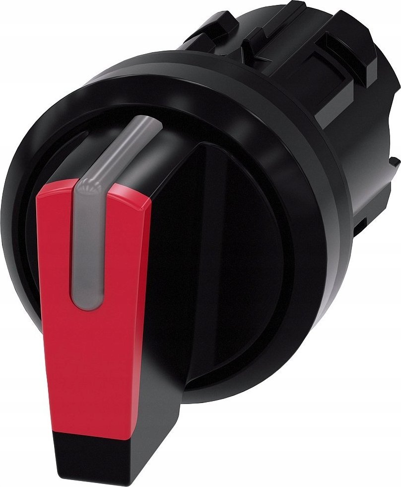 Siemens Przełącznik z możliwością podśw 22mm okrągły tworzywo czarny/czerwony kr pióro 3 poz i>o <ii 3SU1002-2BM20-0AA0