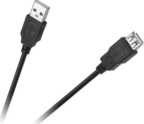 Kabel USB Cabletech USB-A - USB-A 3 m Czarny (4962)