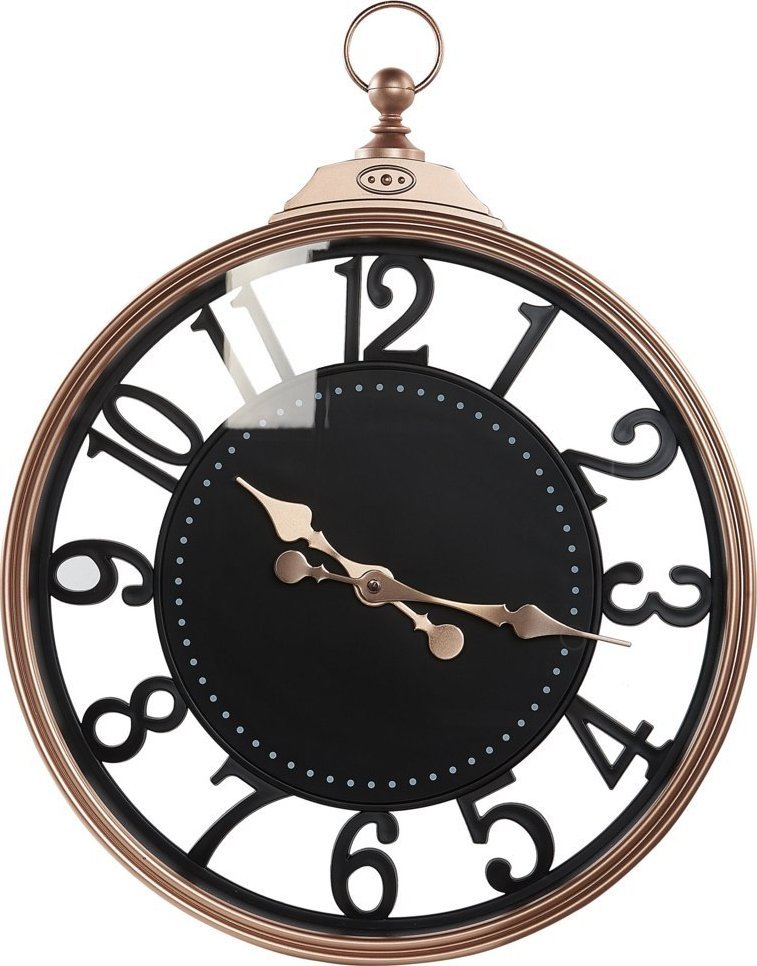 Beliani Zegar ścienny ø 44 cm czarny ALLOZA!