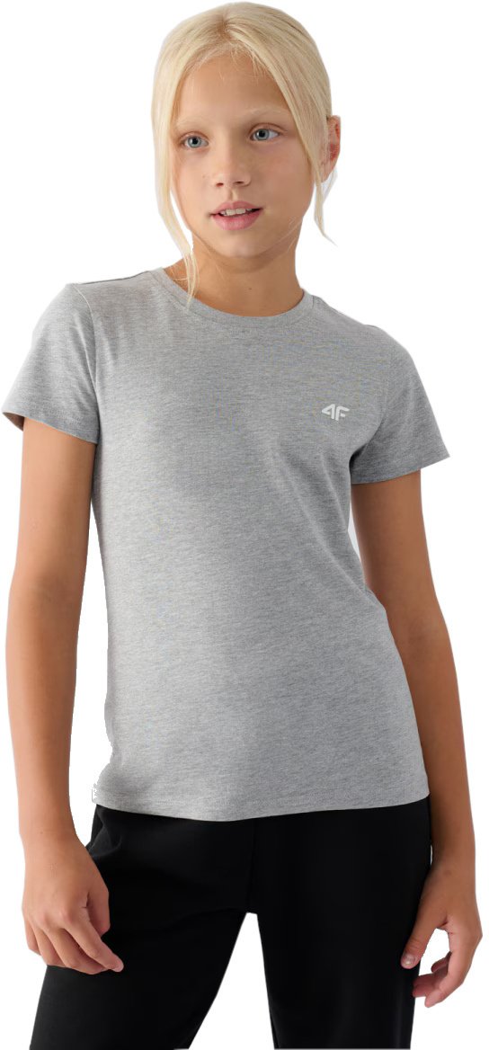 KOSZULKA BAWEŁNIANA T-SHIRT DZIEWCZĘCY 4F JTSD001