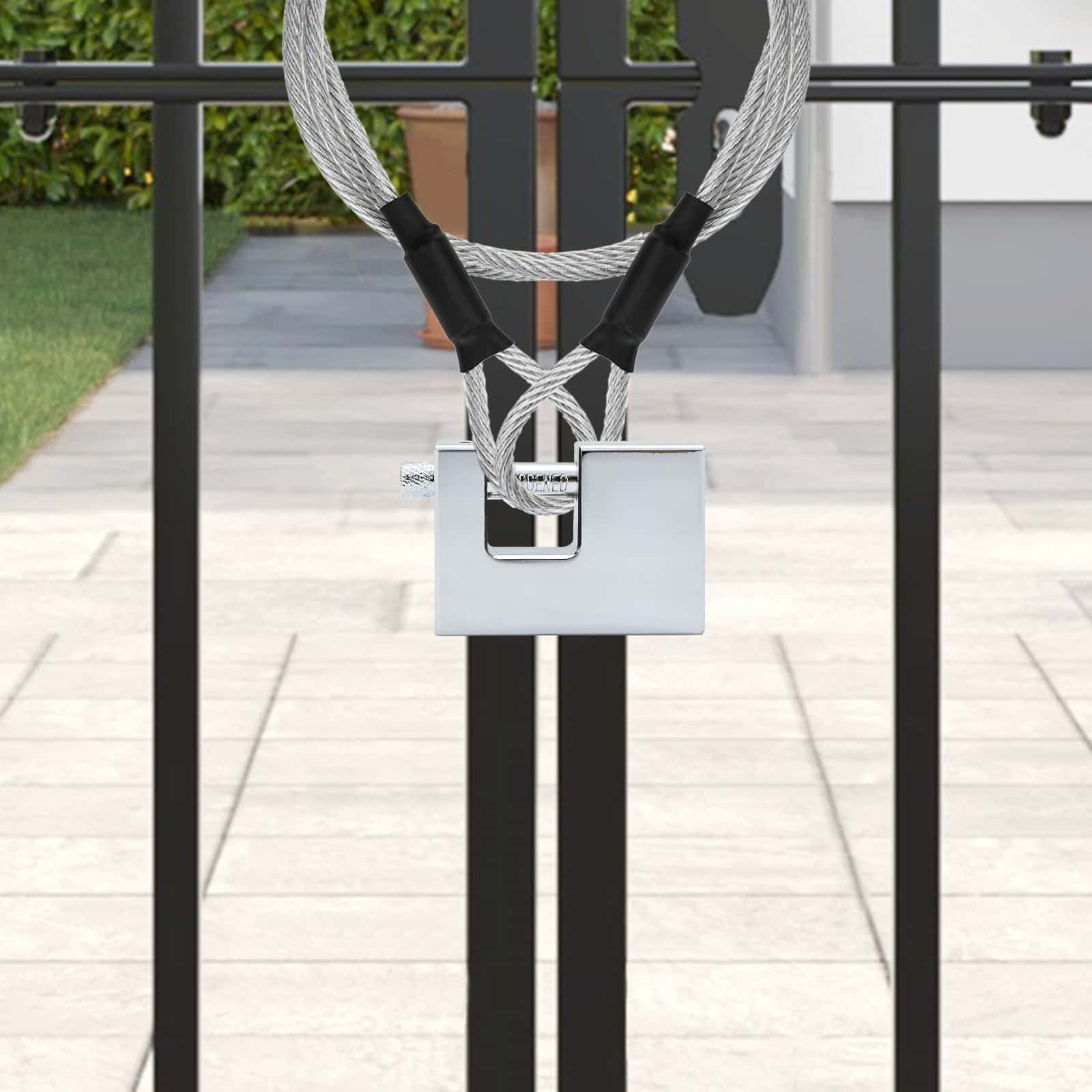 vidaXL Kłódka 2 pcs Srebrny 7,9 x 5 x 1,9 cm Żelazo