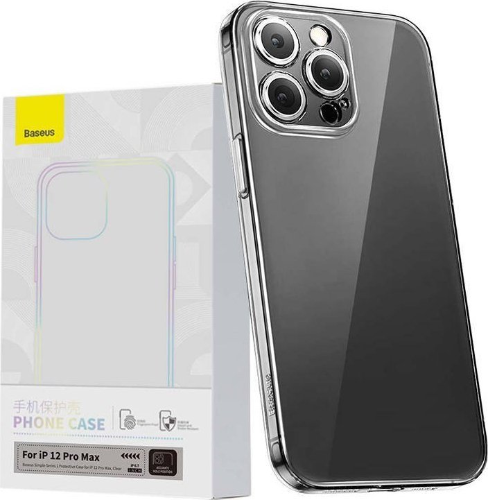 Baseus Przeźroczyste Etui Baseus Simple do iPhone 12 Pro Max