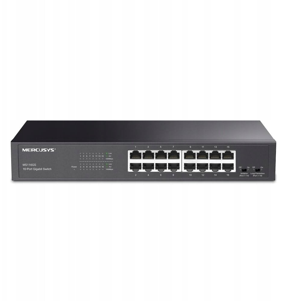 Mercusys MS116GS 16-Port Gigabit Desktop/Rackmount Switch