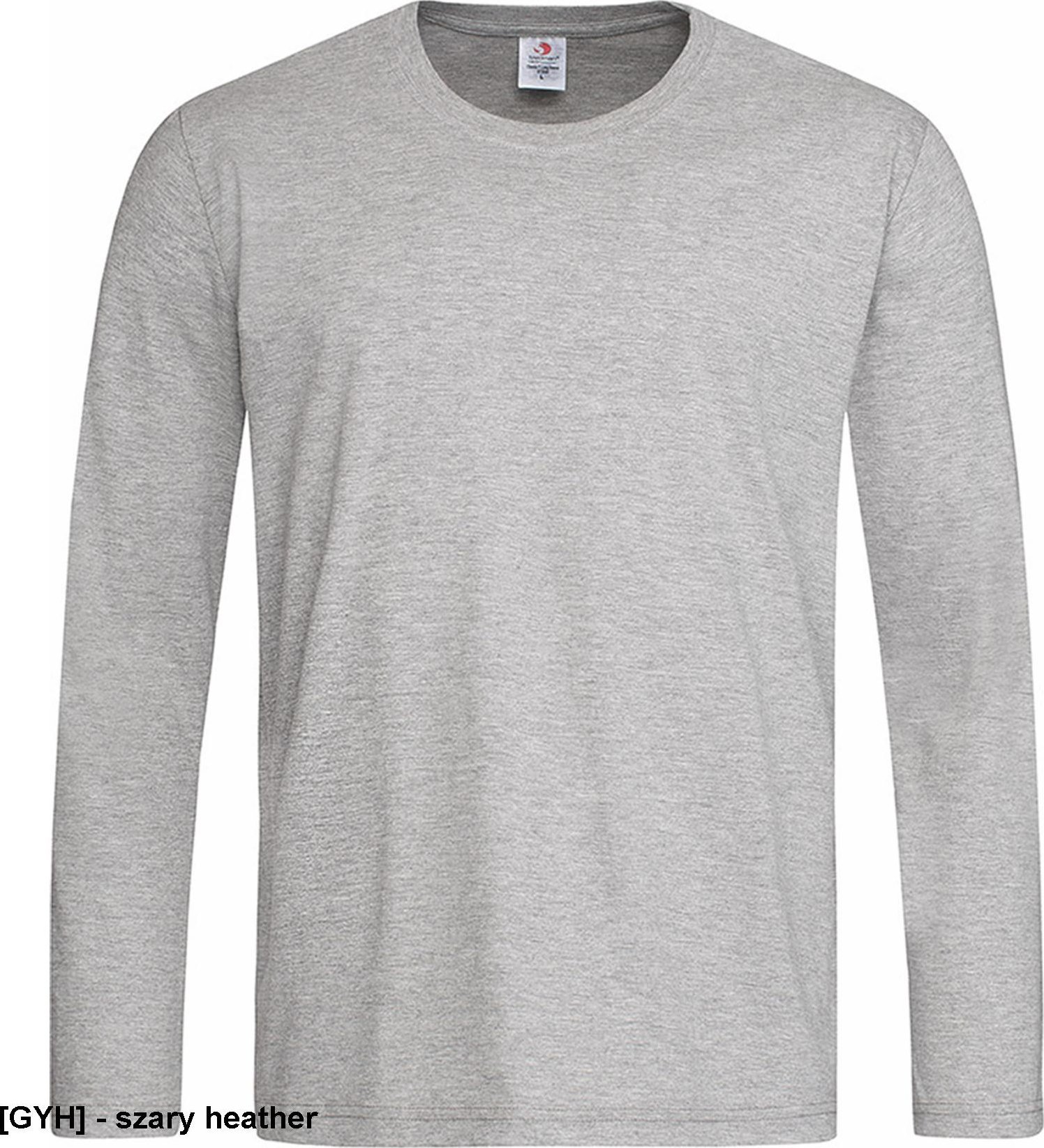 Stedman SST2500 - T-shirt męski z długim rękawem - szary heather XL