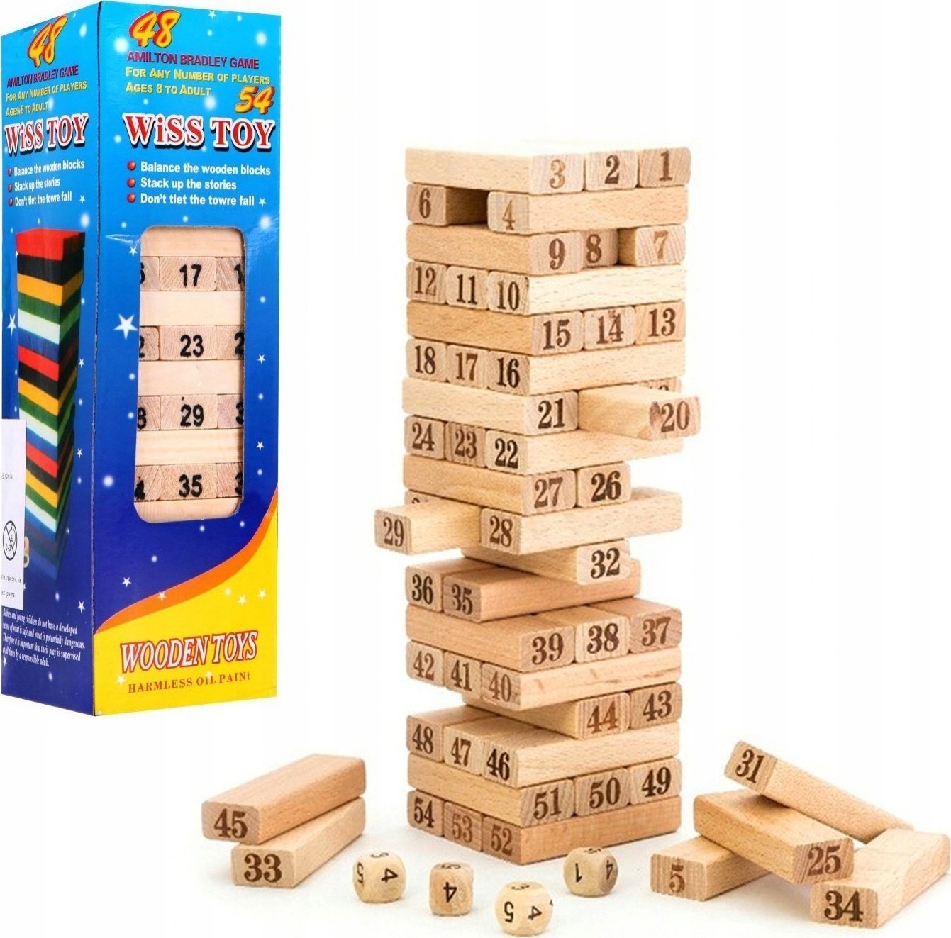 Teka Gra wieża drewniana